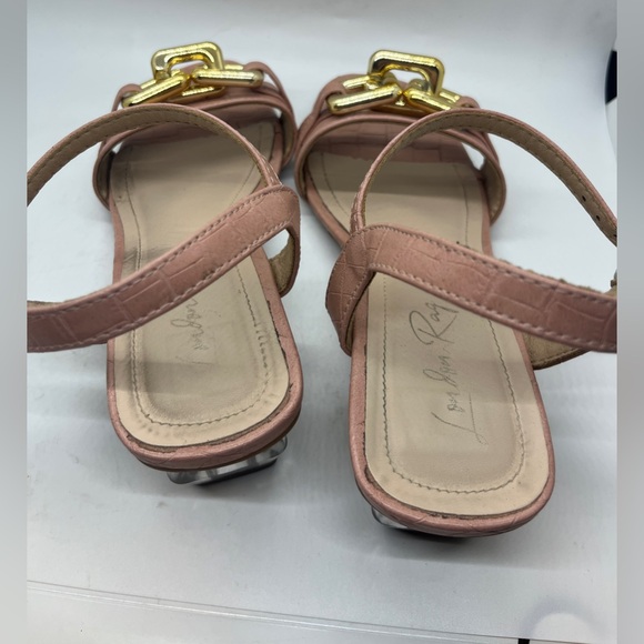 London Rag Women's Pink Ankle Strap Sandals size 9 - Picture 8 of 15